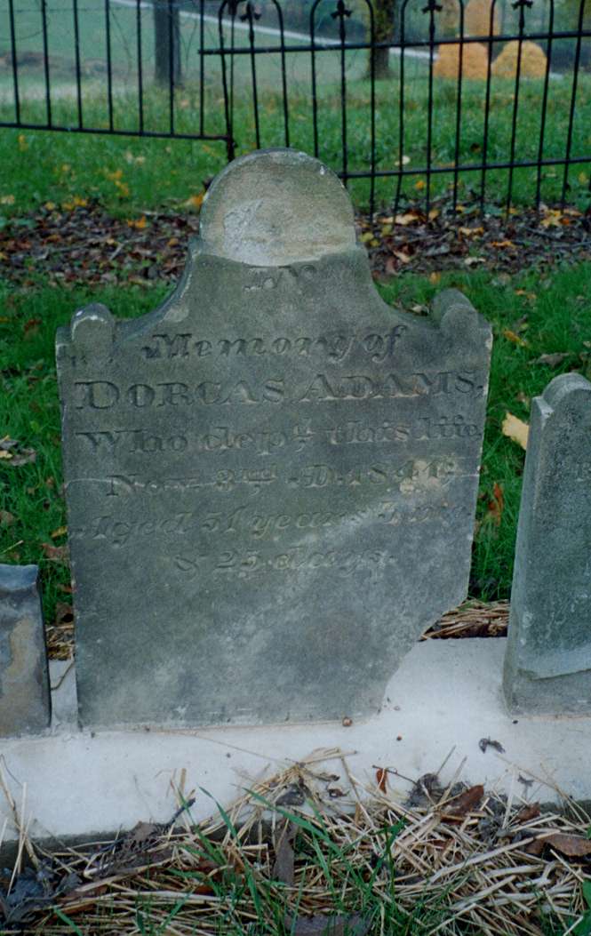Dorcas Adams tombstone
