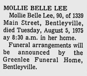 Mollie Belle Lee