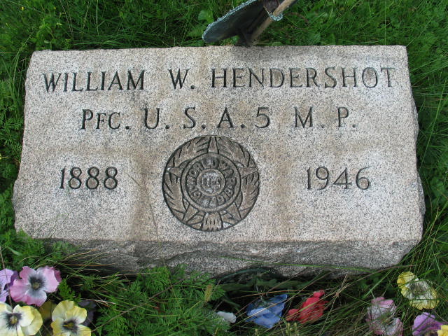William W. Hendershot tombstone