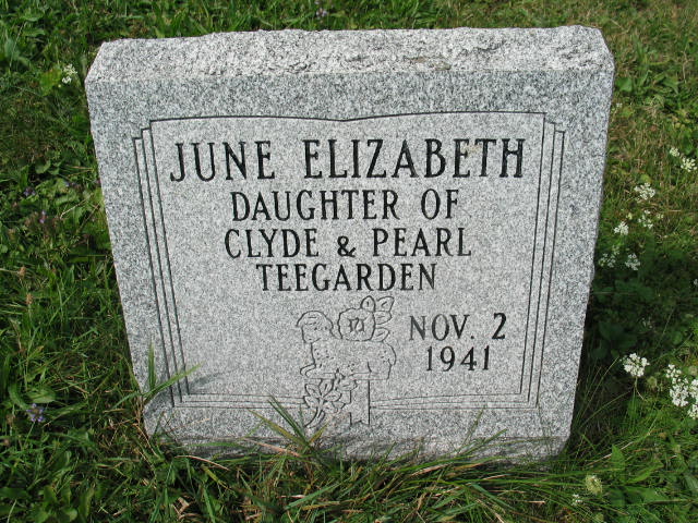 June Elizabeth Teegarden tombstone