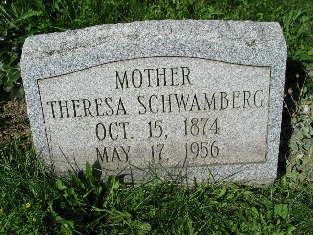 Theresa Schwamberg tombstone