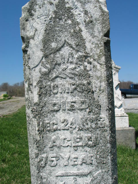 James Thompson tombstone