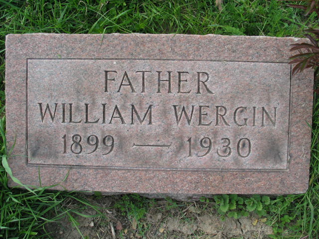 William Wergin tombstone