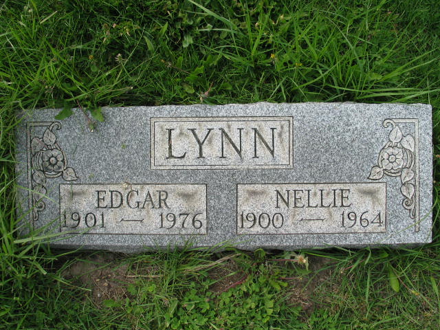 Edgar and Nellie Lynn tombstone