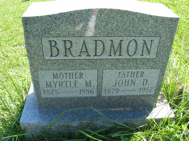 John D. and Myrtle M. Bradmon