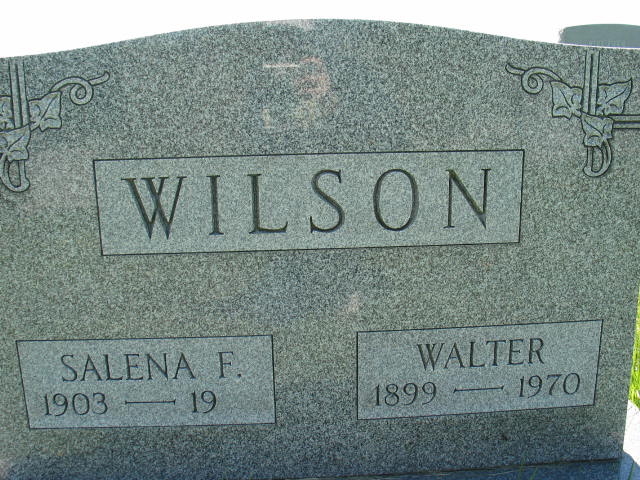 Salena F. and Walter Wilson