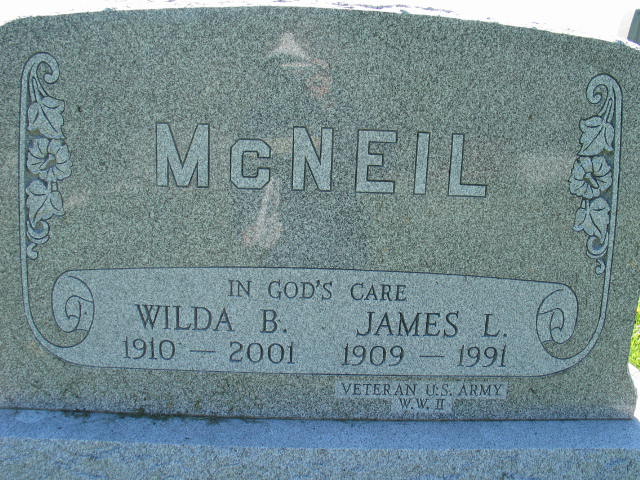 Wilda B. and James L. McNeil