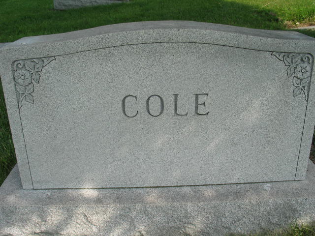 Cole Family monument