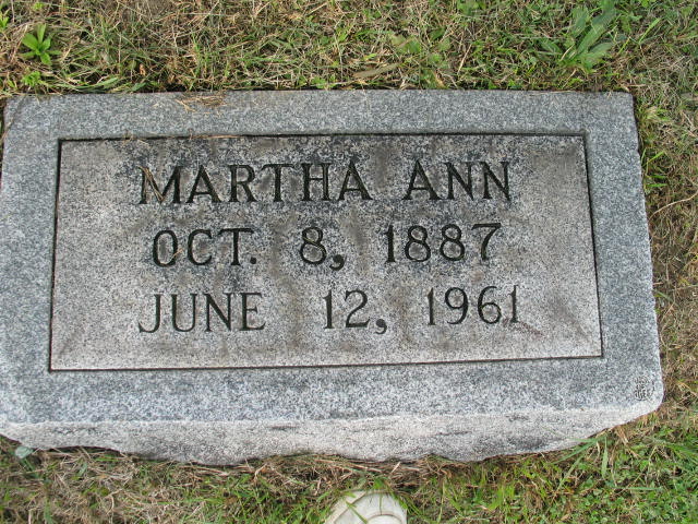 Marth Ann Ferguson tombstone
