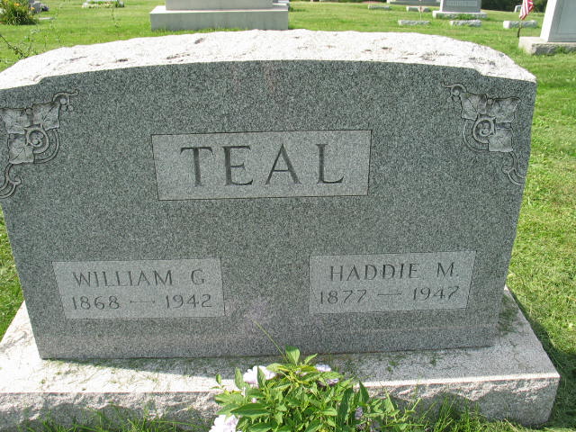 William G. and Haddie M. Teal