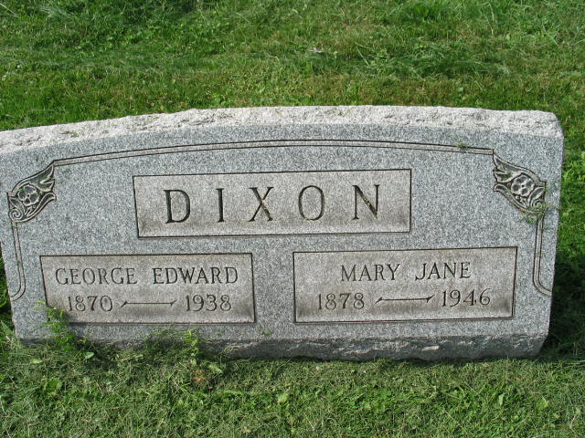 Geroge Edward and Mary Jane Dixon