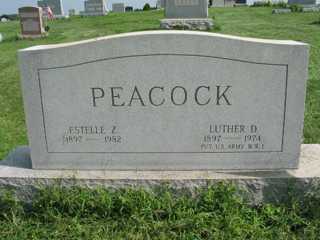 Estelle Z and Luther D. Peacock