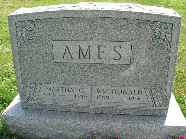 Martha G. and Wm Donald Ames