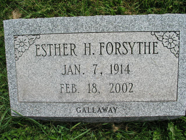 Esther H. Forsythe (Gallaway)