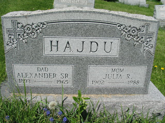 Alexander and Julia R. Hajdu Sr.
