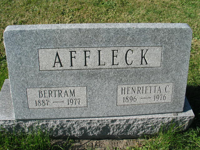 Bertram and Henrietta C. Affleck