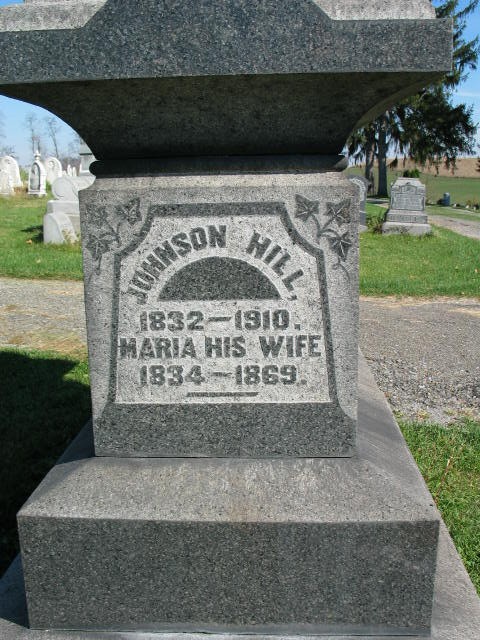 Johnson Hill tombstone
