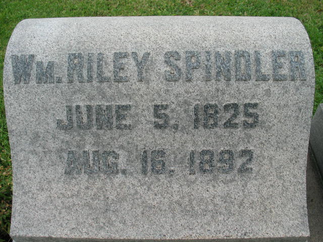 Wm Riley Spindler tombstone