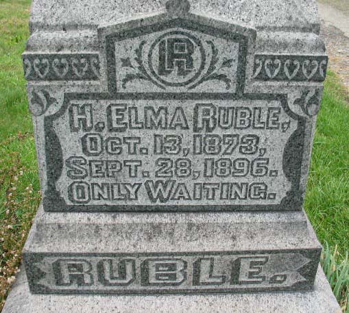 H. Elma Ruble tombstone