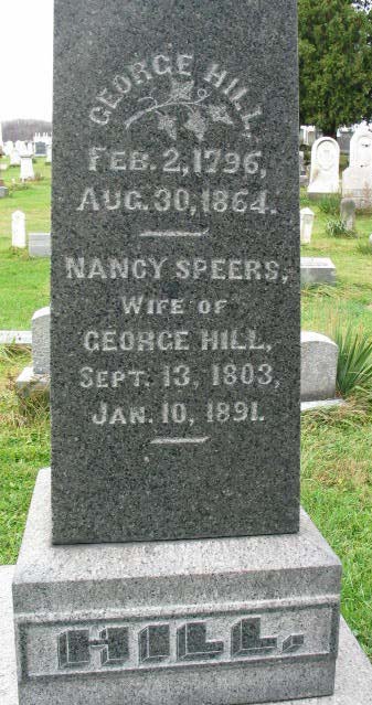 George Hill tombstone