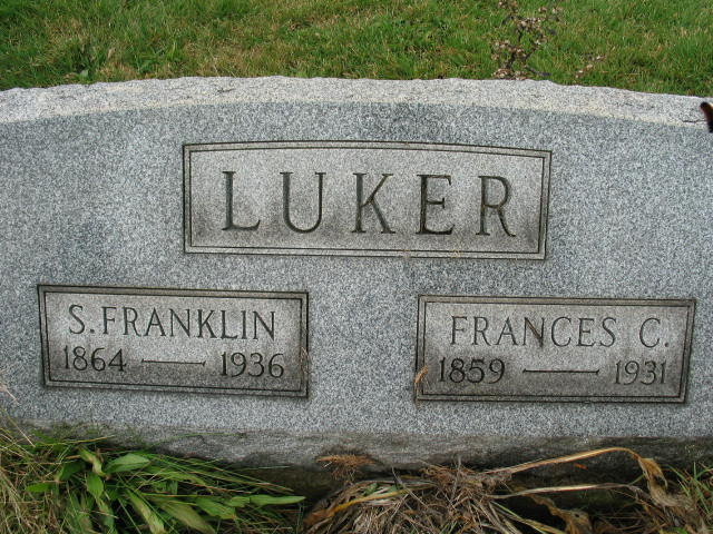 S. Franklin Luker tombstone
