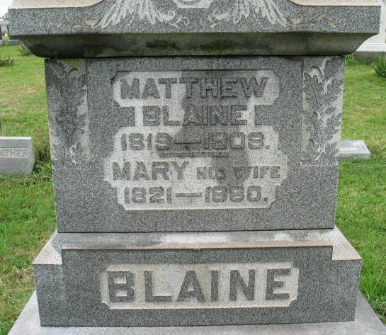 Matthew Blaine tombstone