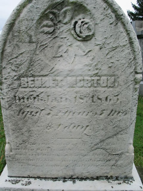 Bennet Morton tombstone