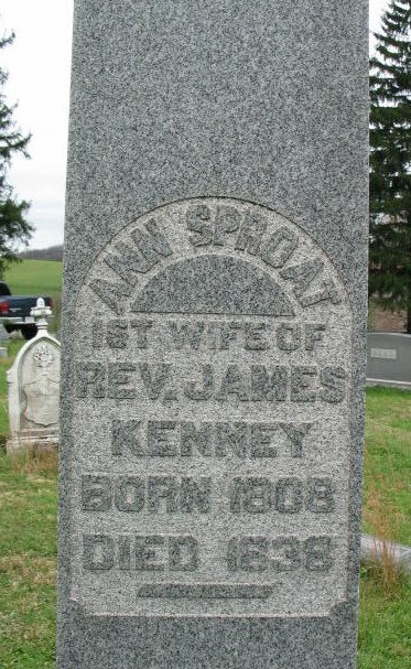 Ann Sproat Kenney tombstone
