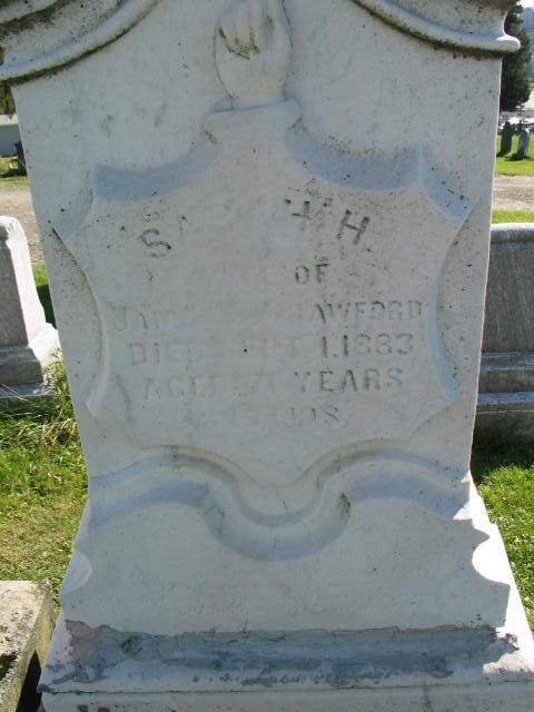 Sarah H. Crawford tombstone