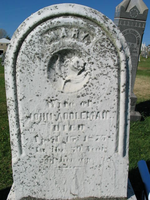 Mary Addleman tombstone