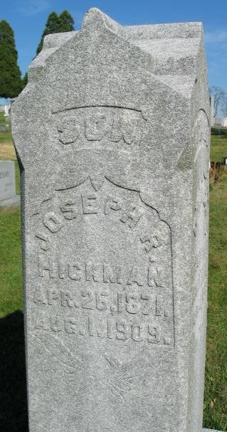 Joseph R. Hickman tombstone
