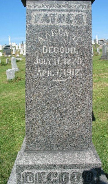 Aaron D. Degood tombstone