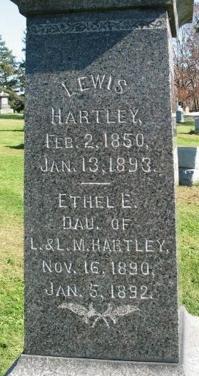 Ethel E. Hartley tombstone
