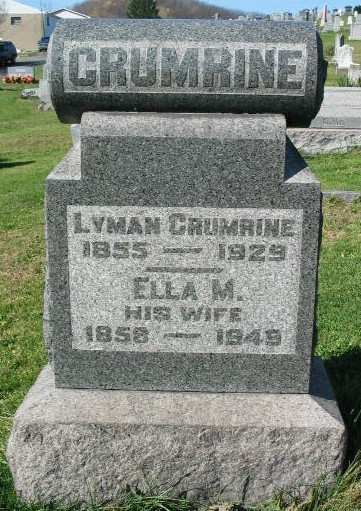Ella M. Crumrine tombstone