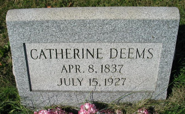 Catherine Deems tombstone