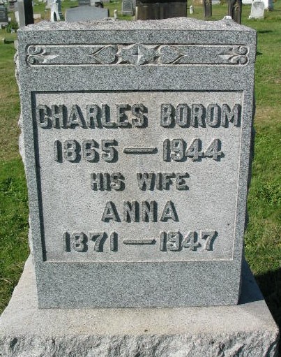 Charles Borom tombstone