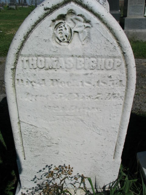 Thomas Bishop tombstone
