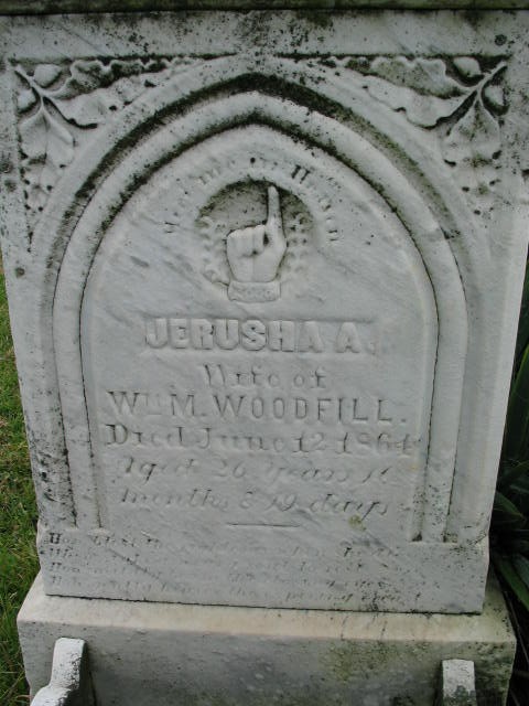 Jerusha A. woodfill tombstone
