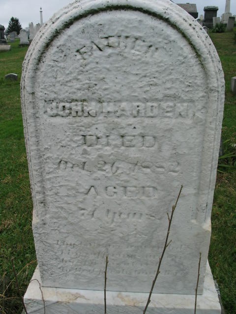 John Harden tombstone