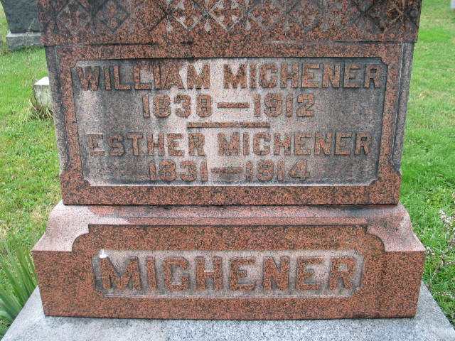 Esther Michener tombstone