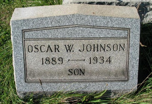 Oscar Johnson tombstone