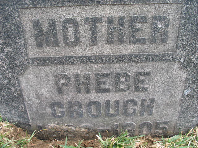 Phebe Crouch tombstone