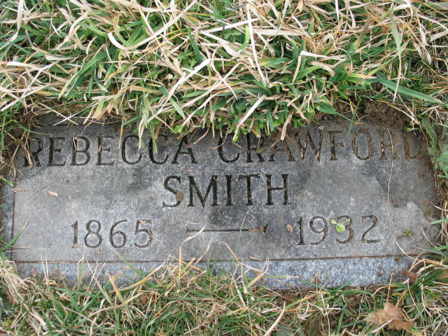 Rebecca Crawford Smith tombstone