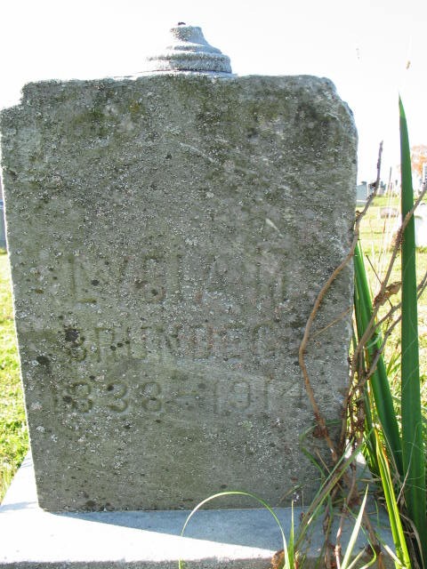 Lydia Brundege tombstone