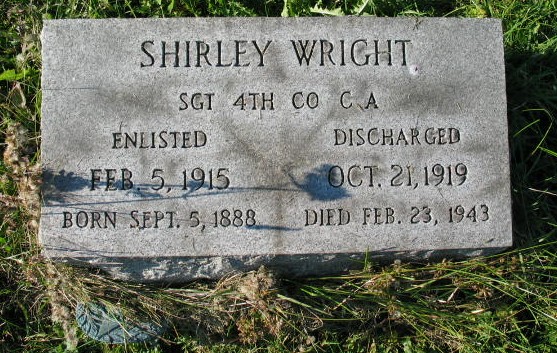 Shirley Wright tombstone