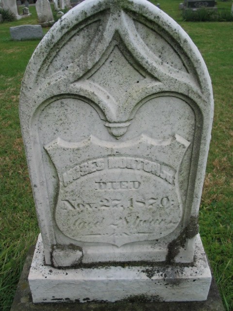 Moses Morton Jr. tombstone