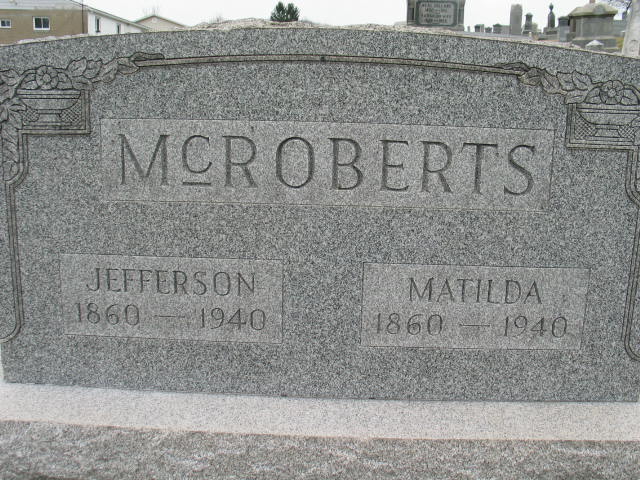 Jefferson and Matilda McRoberts