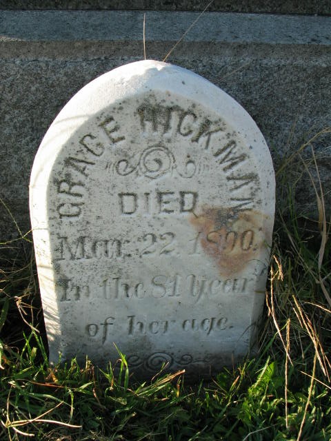 Grace Hickman tombstone
