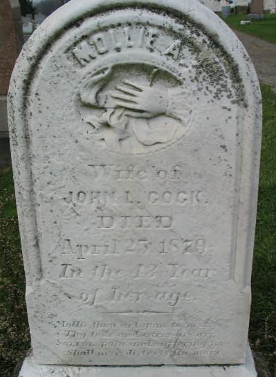 Mollie A. Cock tombstone