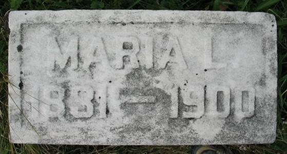 Maria L. Greenfield tombstone